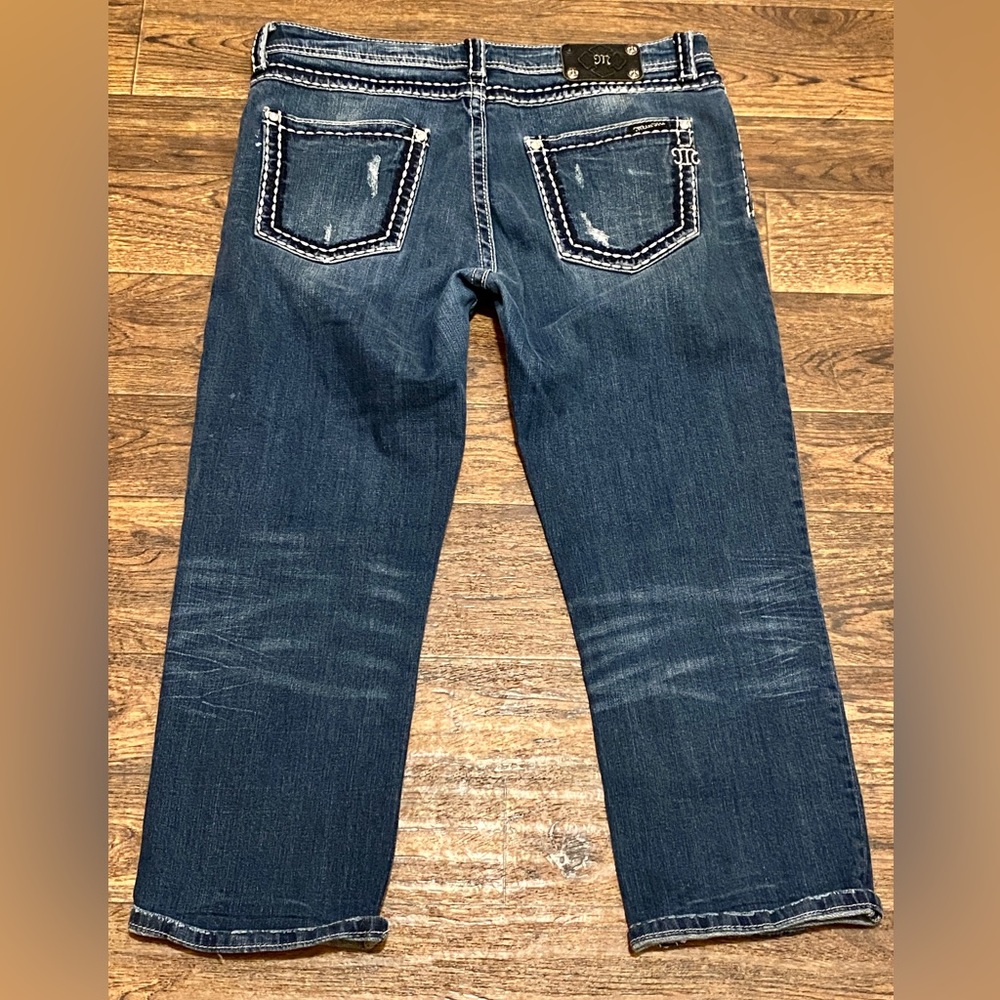 Miss Me Boyfriend Crop Wide Leg Jeans Sz 31
